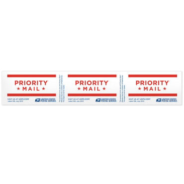 Priority Mail Stickers. (Pack of 100 stickers total) 1" X 2"