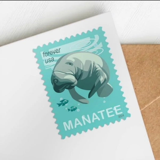 Save the Manatees Forever stamps 5 books of 20 (100 stamps total)