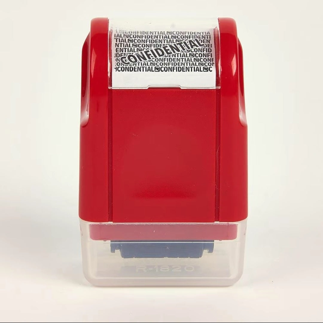 Identity protection roller stamp (RED) 1 COUNT ID privacy