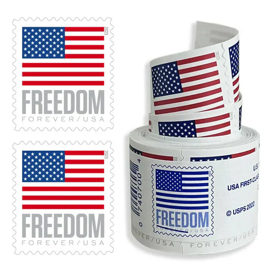 2023 American Flag Coil/roll of 100 Sealed USPS Forever Postage Stamps