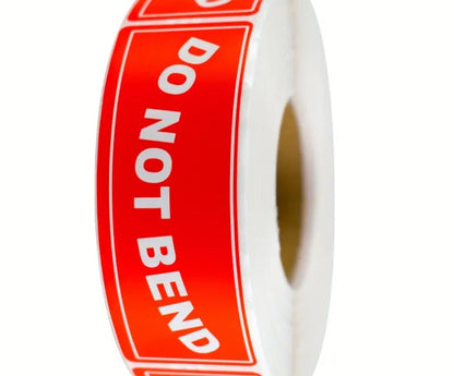 "Do not bend" shipping and label stickers 100 pcs