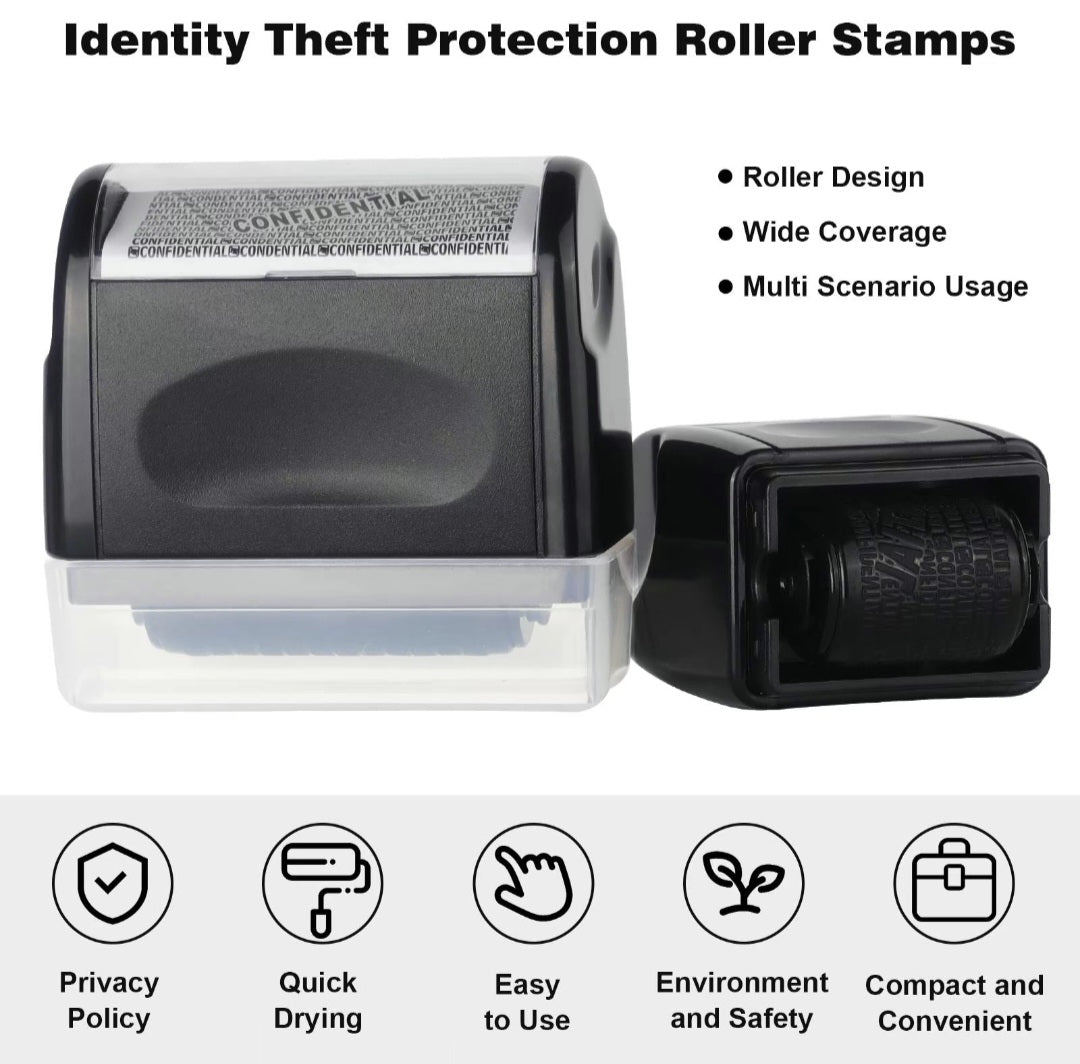 Identify Information Privacy Protection roller. 3 ink cartridges